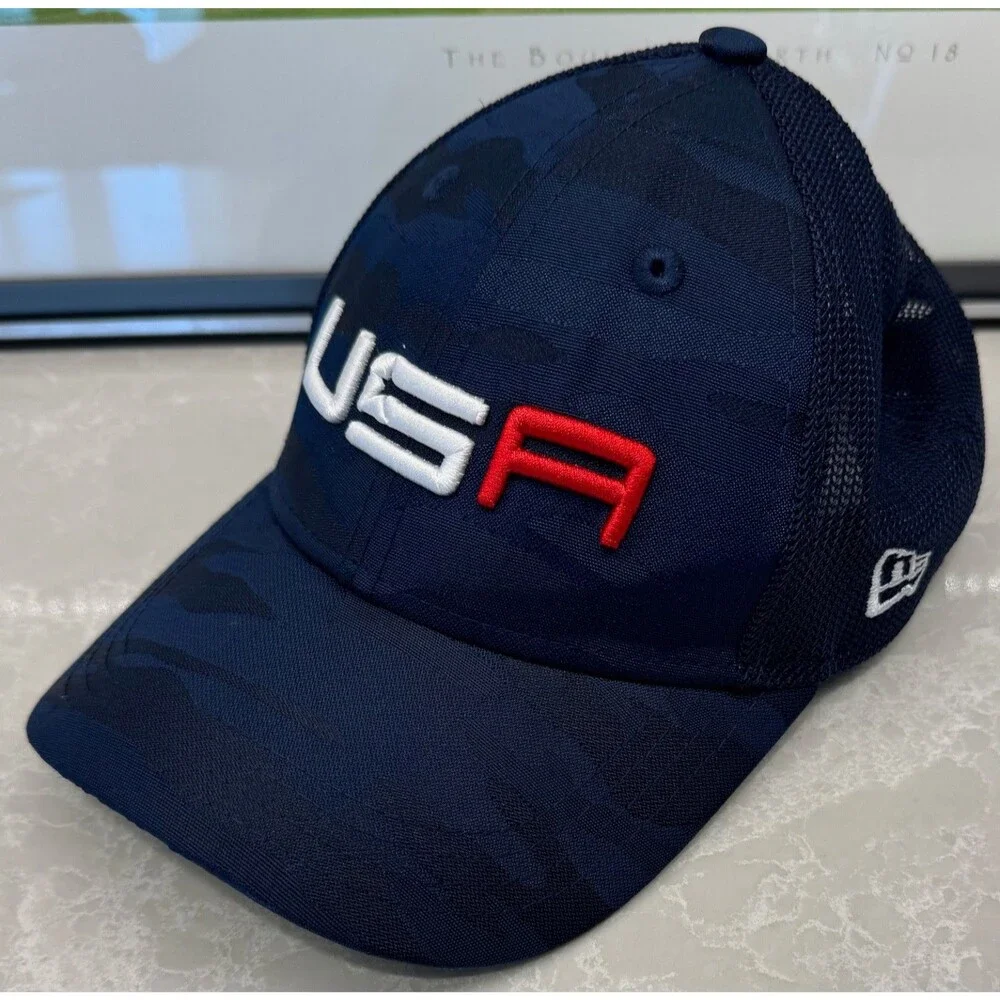 TEAM USA Ryder Cup - New Era Youth Golf Hat - Blue Camo - 2020 Whistling Straits